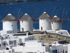 Die Windmühlen der Kykladen-Insel Mykonos sind ein beliebtes Fotomotiv. - Pixabay.com