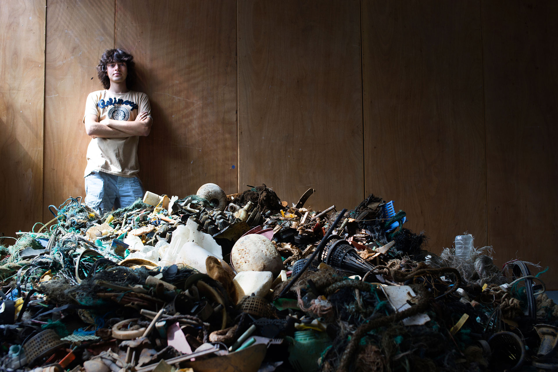 An Land soll der Müll dann sortiert und recycelt werden. Quelle: The Ocean Cleanup Projekt