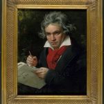 Stieler, Joseph Karl: Beethoven mit der Missa solemnis Ölgemälde, 1819