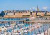 Besuchermagnet im Atlantik: Saint-Malo Wie eine Halbinsel liegt die Altstadt von Saint-Malo im Atlantik. Bildquelle: shuttertock.com
