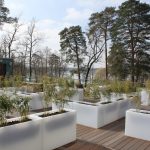 Die Dachterrasse der Panoramasauna bietet Ihnen im Sommer wie im Winter einen tollen Ausblick. Bildquelle: BadSaarowKurGmbH