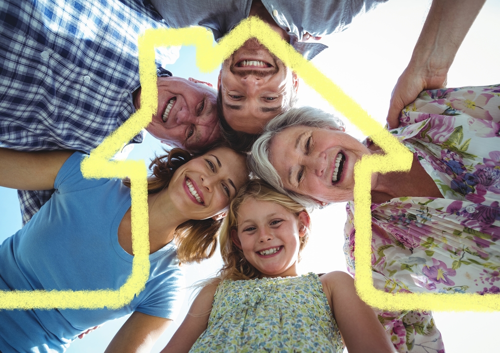 Das Mehrgenerationenhaus als sinnvolle Wohnalternative im Alter. Bildquelle: shuterstock.com