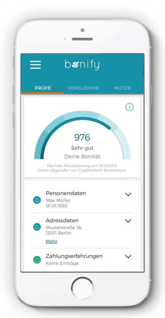 bonify ist kostenlos und auf dem Smartphone abrufbar. Bildquelle: Forteil GmbH