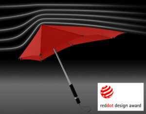 Sturm-Schirm rot.