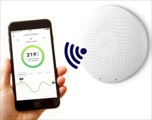 Airthings Wave Plus. Intelligenter Radon- und Luftqualitätsmonitor.