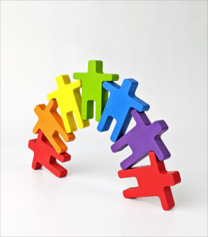 Stapla Spielfiguren Rainbow.