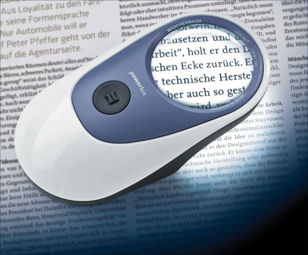 Powerlux ergonomische Leuchtlupe. High-Tech made in Germany!